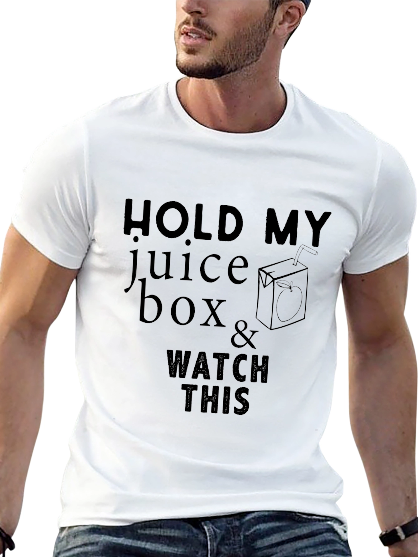 Hold My Juice Box Mens Graphic Tee