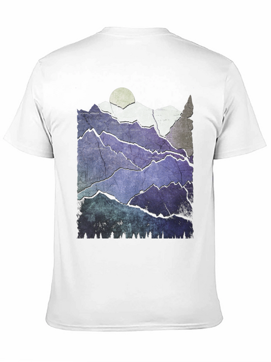 Mountain Range Graphic Tee - Nature Inspired Design