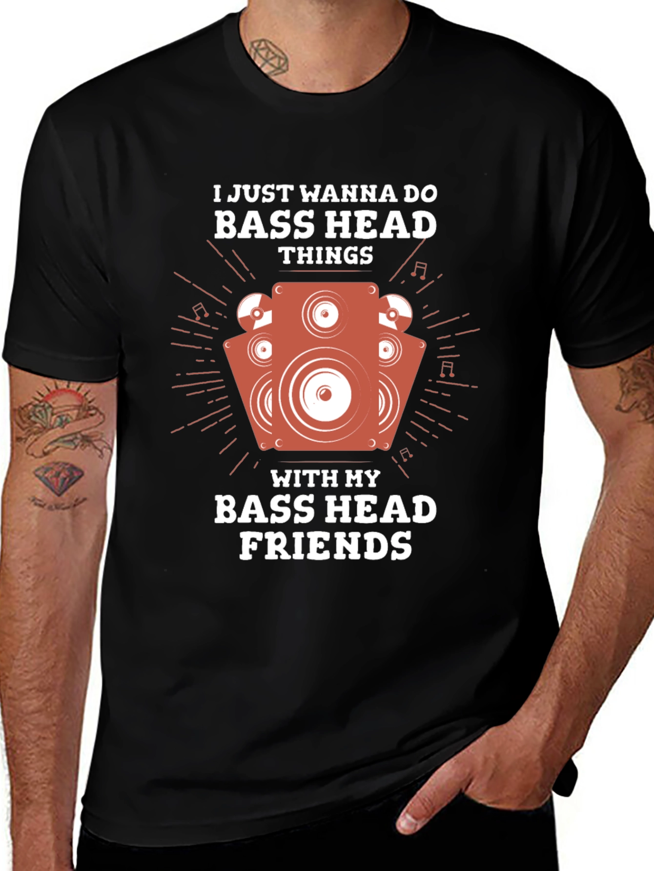 Bass Head T-Shirt - Music Lover Apparel