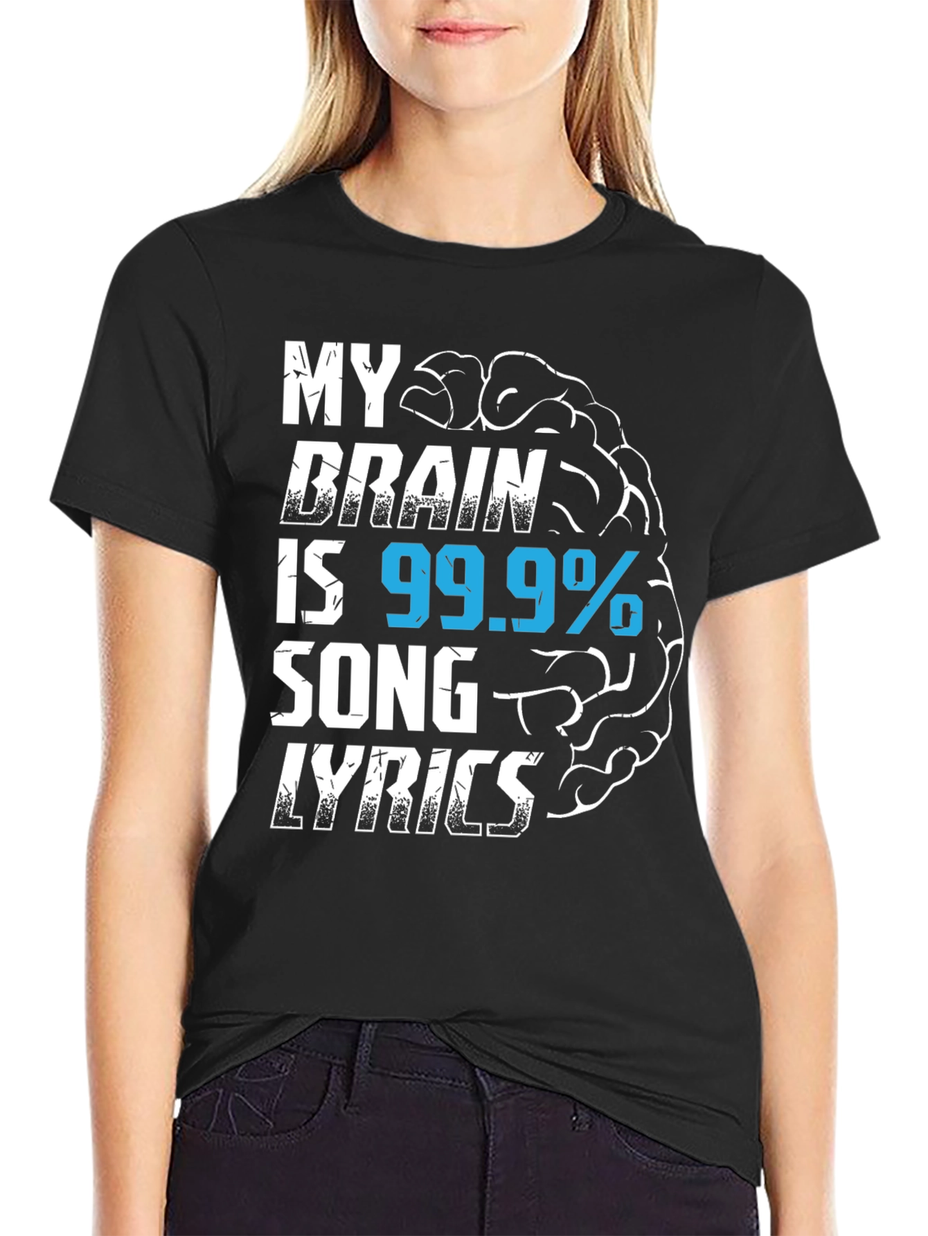My Brain is 99.9% Song Lyrics T-Shirt