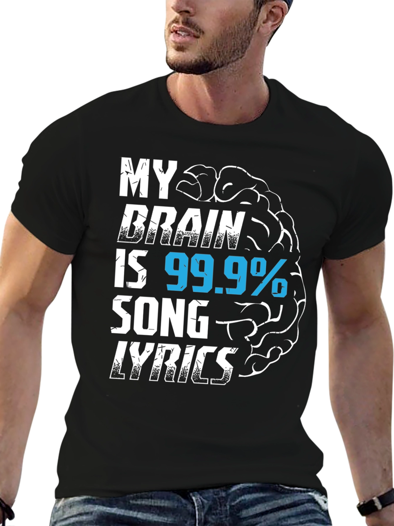 My Brain is 99.9% Song Lyrics T-Shirt