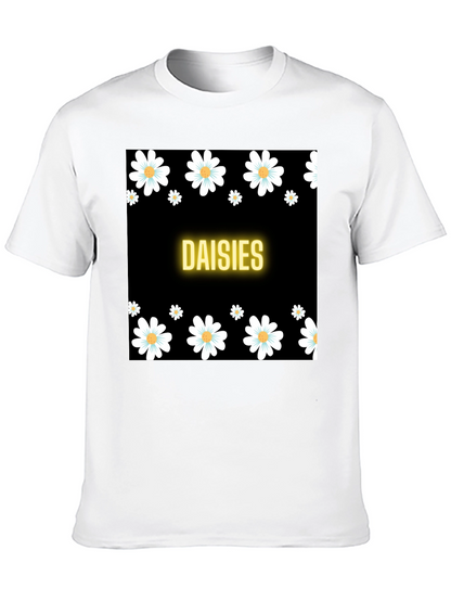 Daisies Black T-Shirt