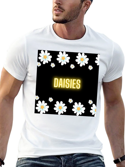 Daisies Black T-Shirt