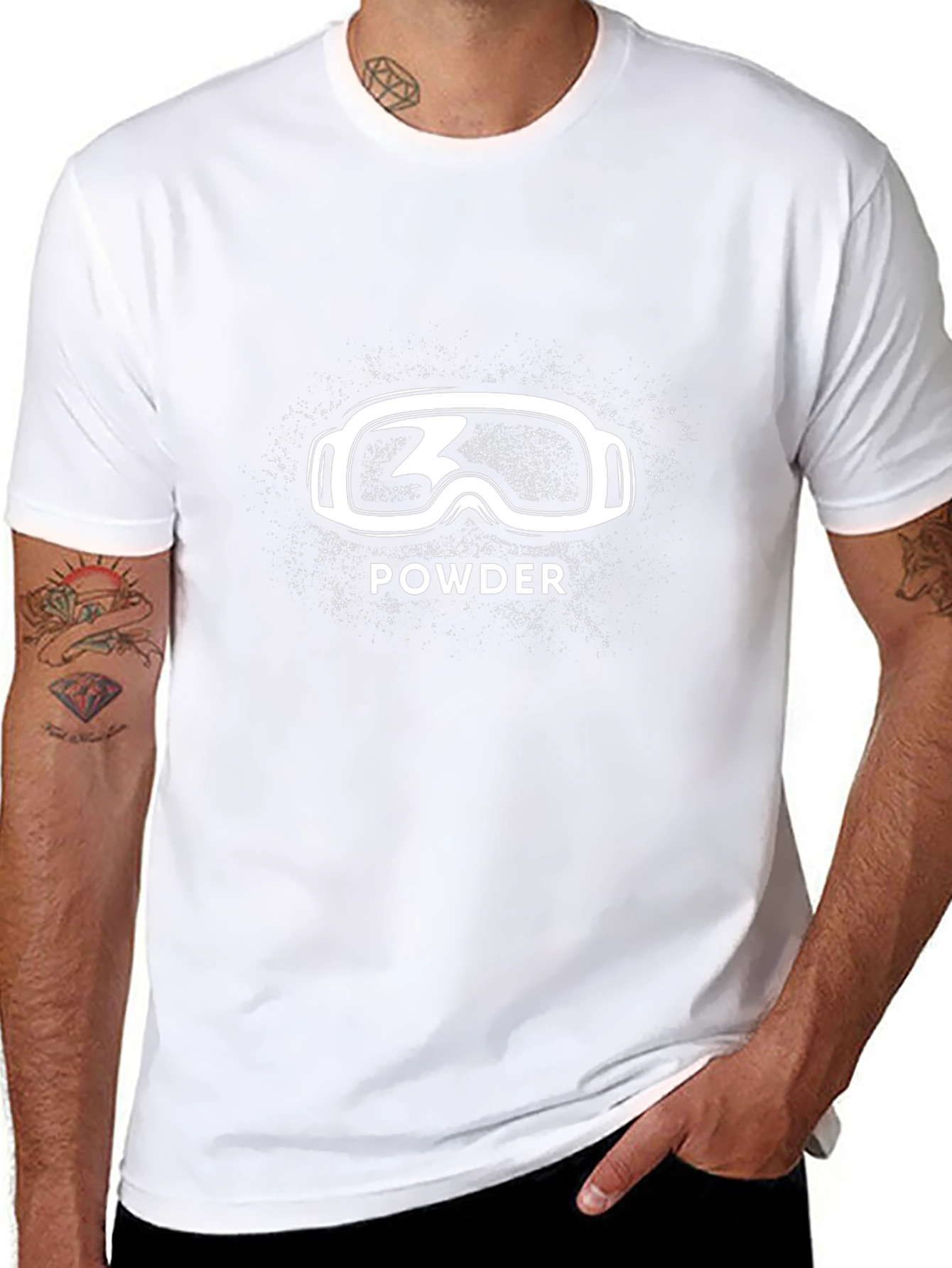 Powder Ski Goggles Graphic T-Shirt