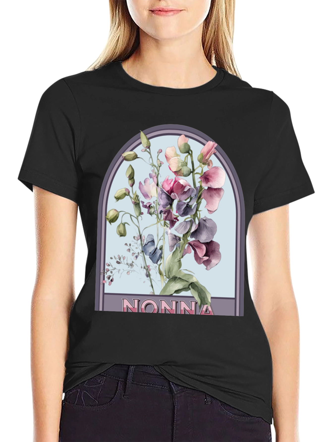 Floral Nonna T-Shirt - Stylish & Comfortable