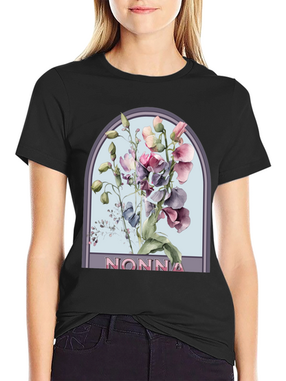 Floral Nonna T-Shirt - Stylish & Comfortable