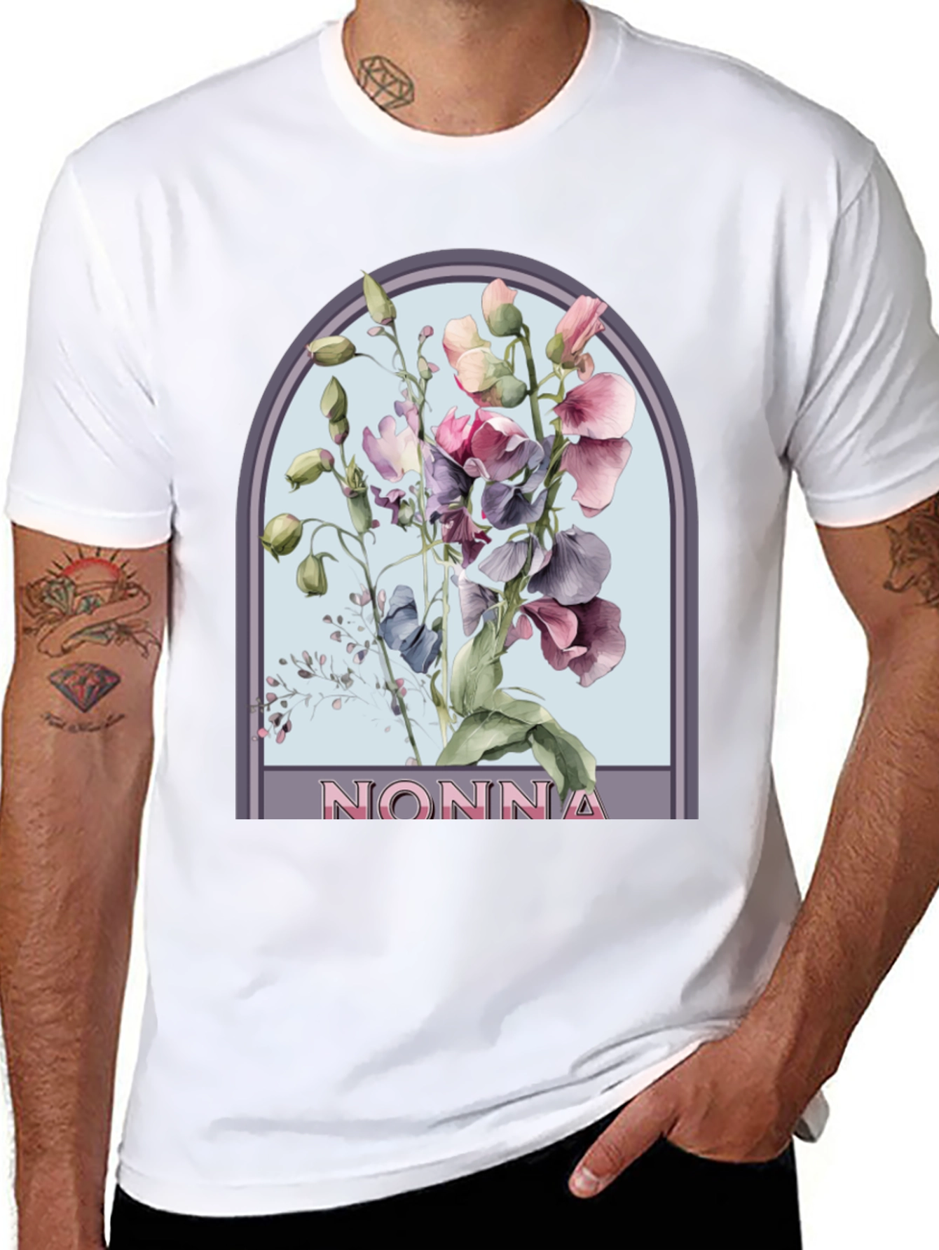 Floral Nonna T-Shirt - Stylish & Comfortable
