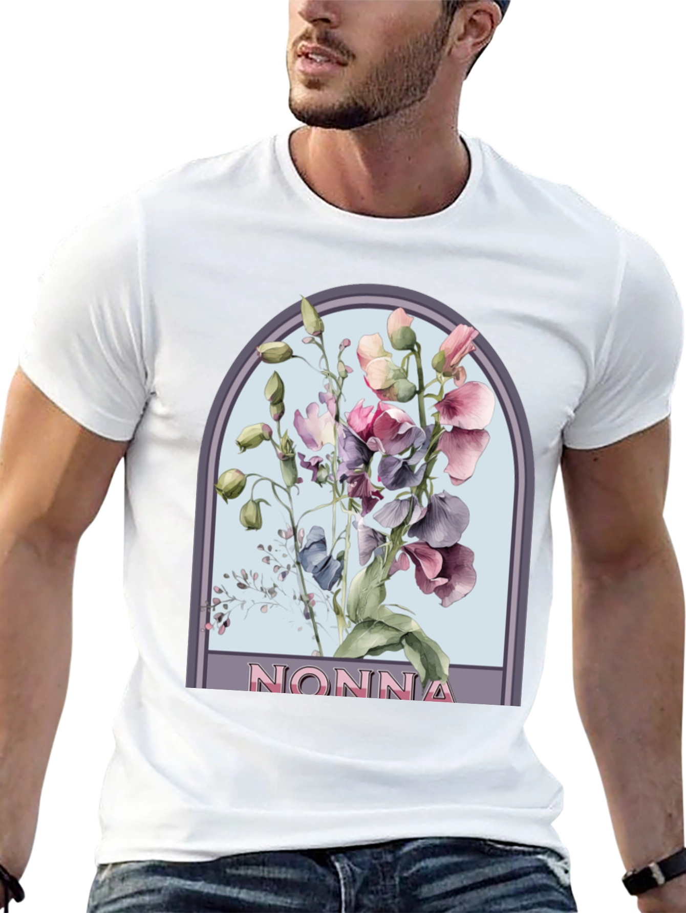 Floral Nonna T-Shirt - Stylish & Comfortable