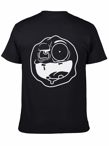 Funny Face Graphic Black T-Shirt
