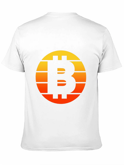 Bitcoin Sunset Graphic Tee - Black Crypto Shirt
