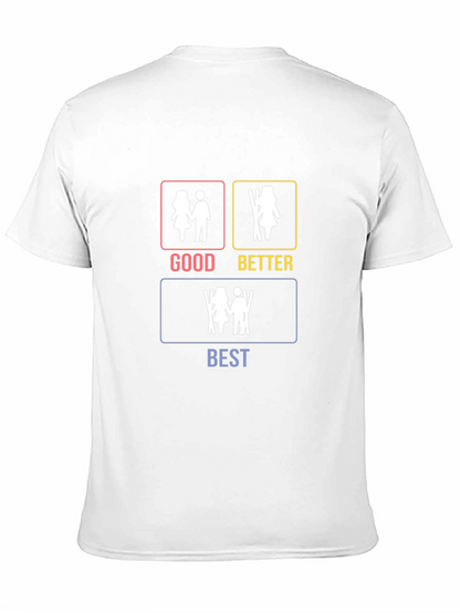 Skiing Couple T-Shirt - Good Better Best Design