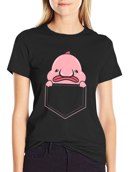 Blobfish Pocket T-Shirt - Funny Sea Creature Tee