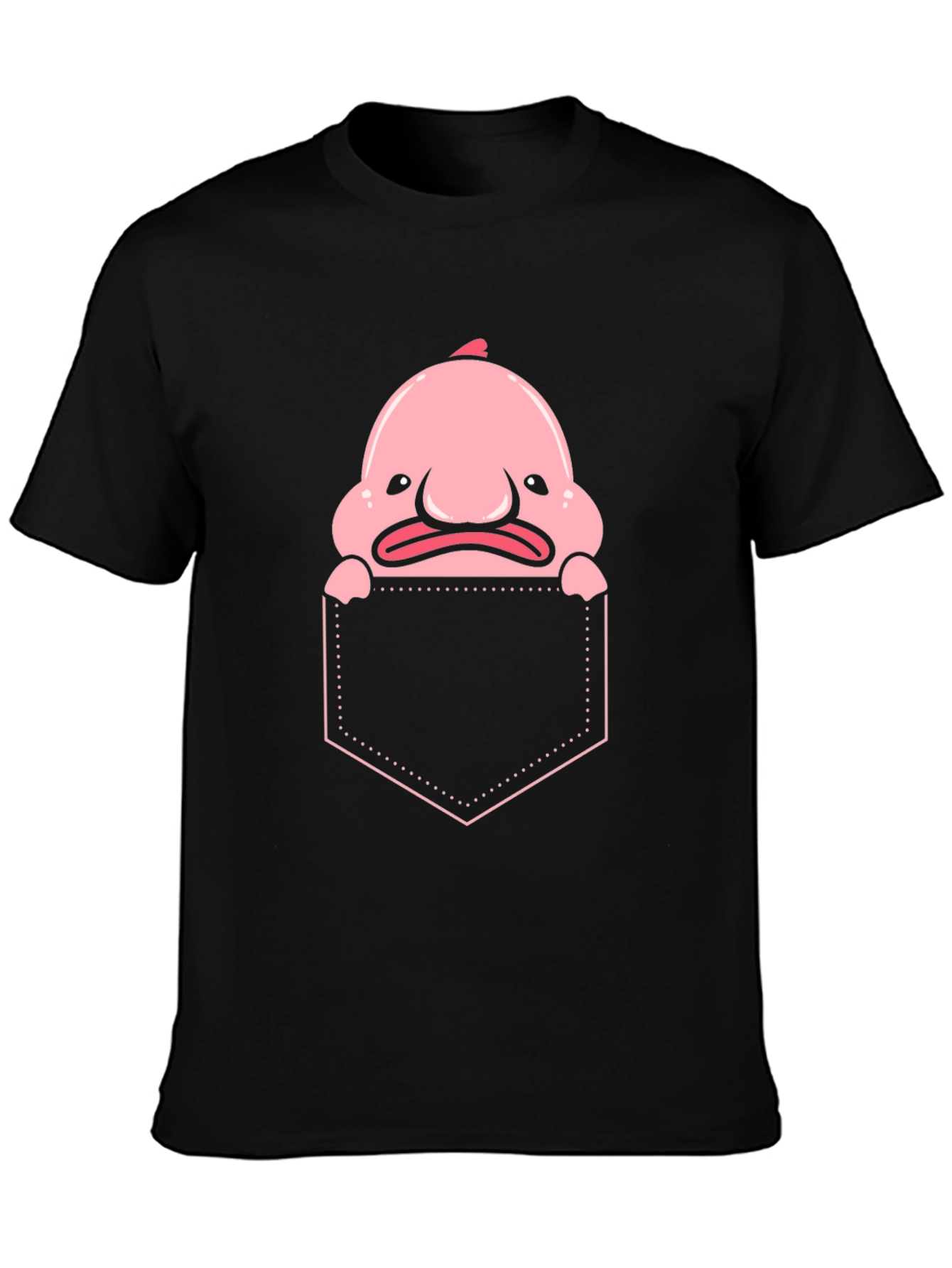 Blobfish Pocket T-Shirt - Funny Sea Creature Tee