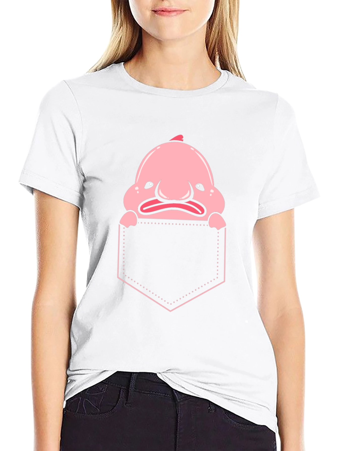 Blobfish Pocket T-Shirt - Funny Sea Creature Tee