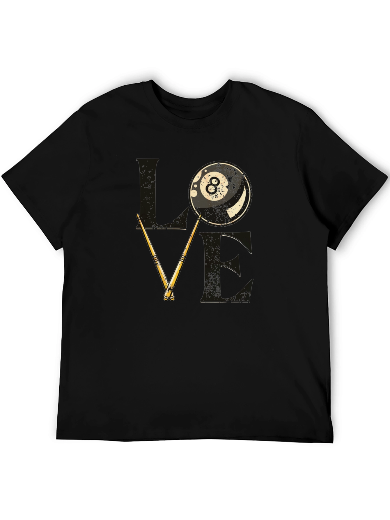 Love Billiards Graphic Tee - 8 Ball Pool T-Shirt
