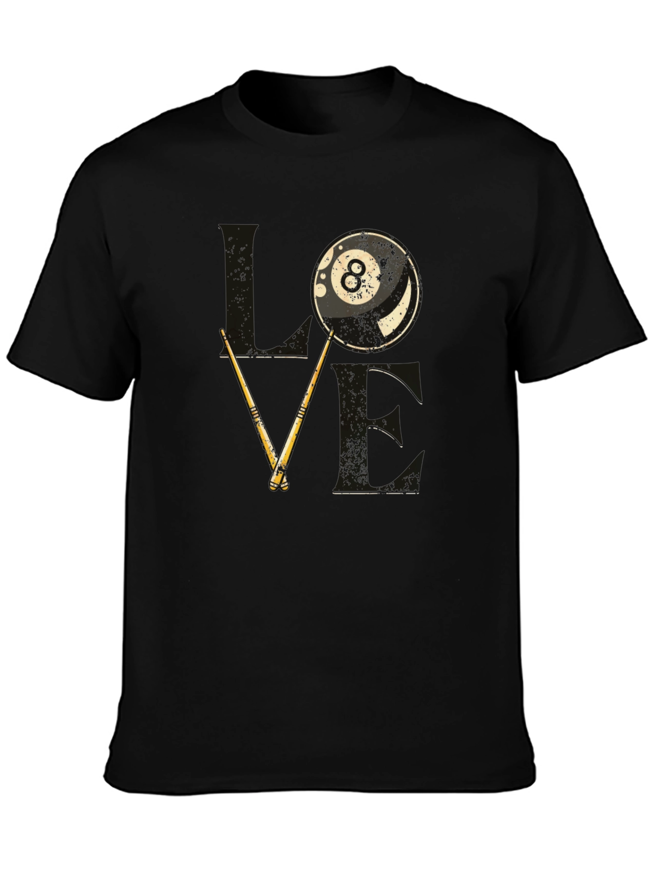 Love Billiards Graphic Tee - 8 Ball Pool T-Shirt