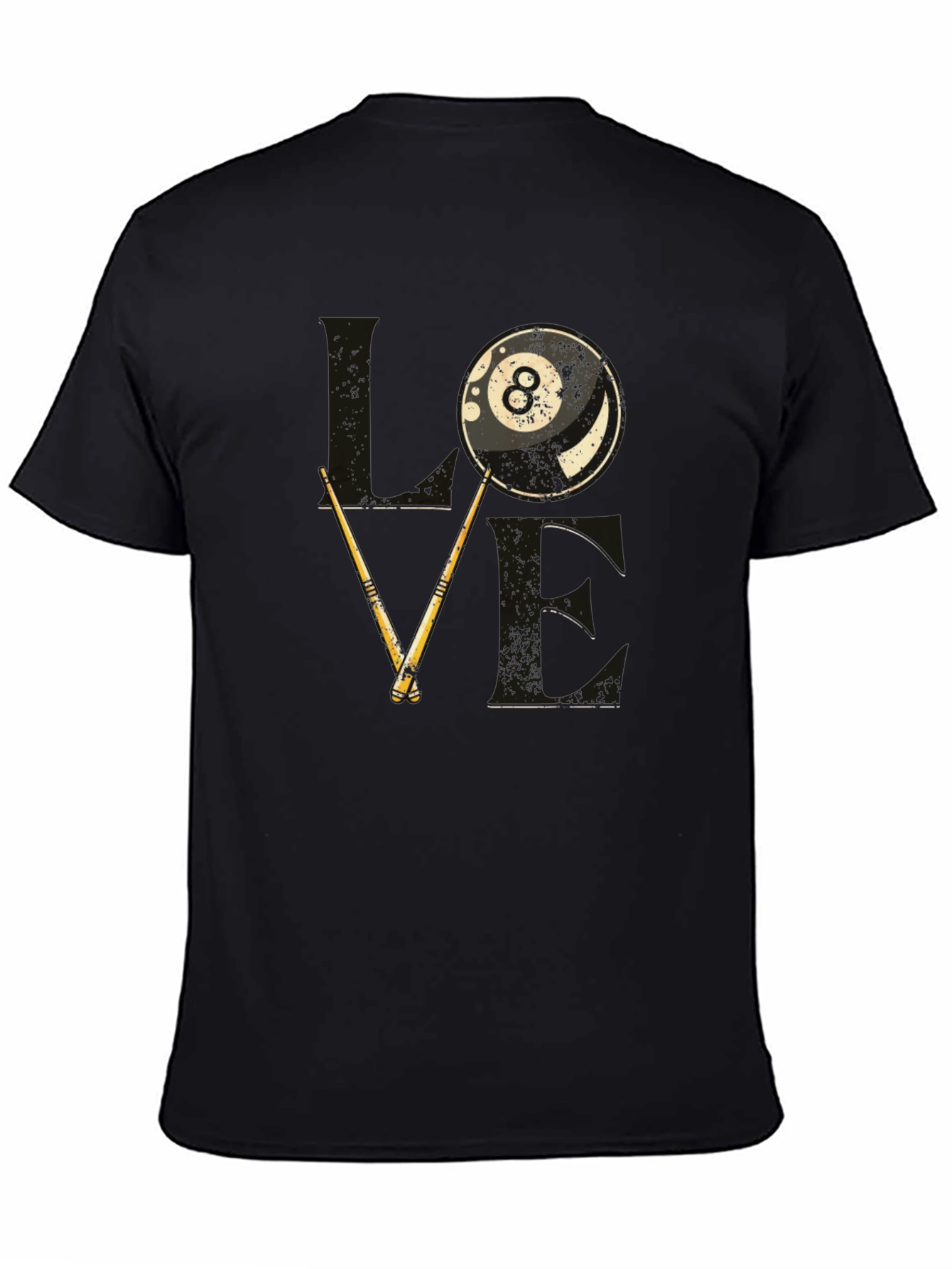 Love Billiards Graphic Tee - 8 Ball Pool T-Shirt