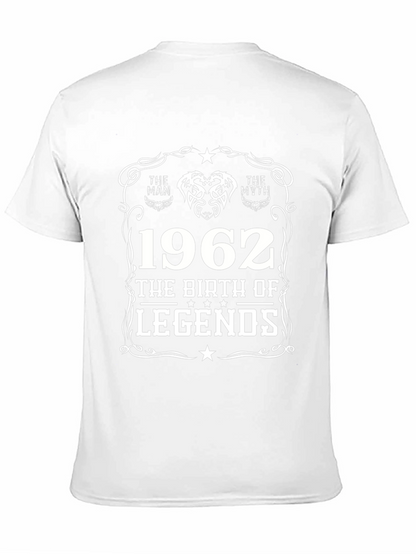 The Man The Myth Legend 1962 Black T-Shirt