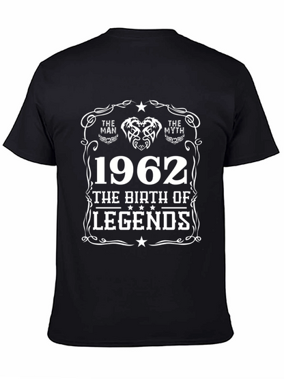 The Man The Myth Legend 1962 Black T-Shirt