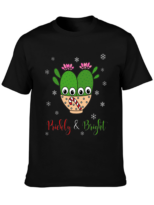 Prickly & Bright Holiday Cactus T-Shirt