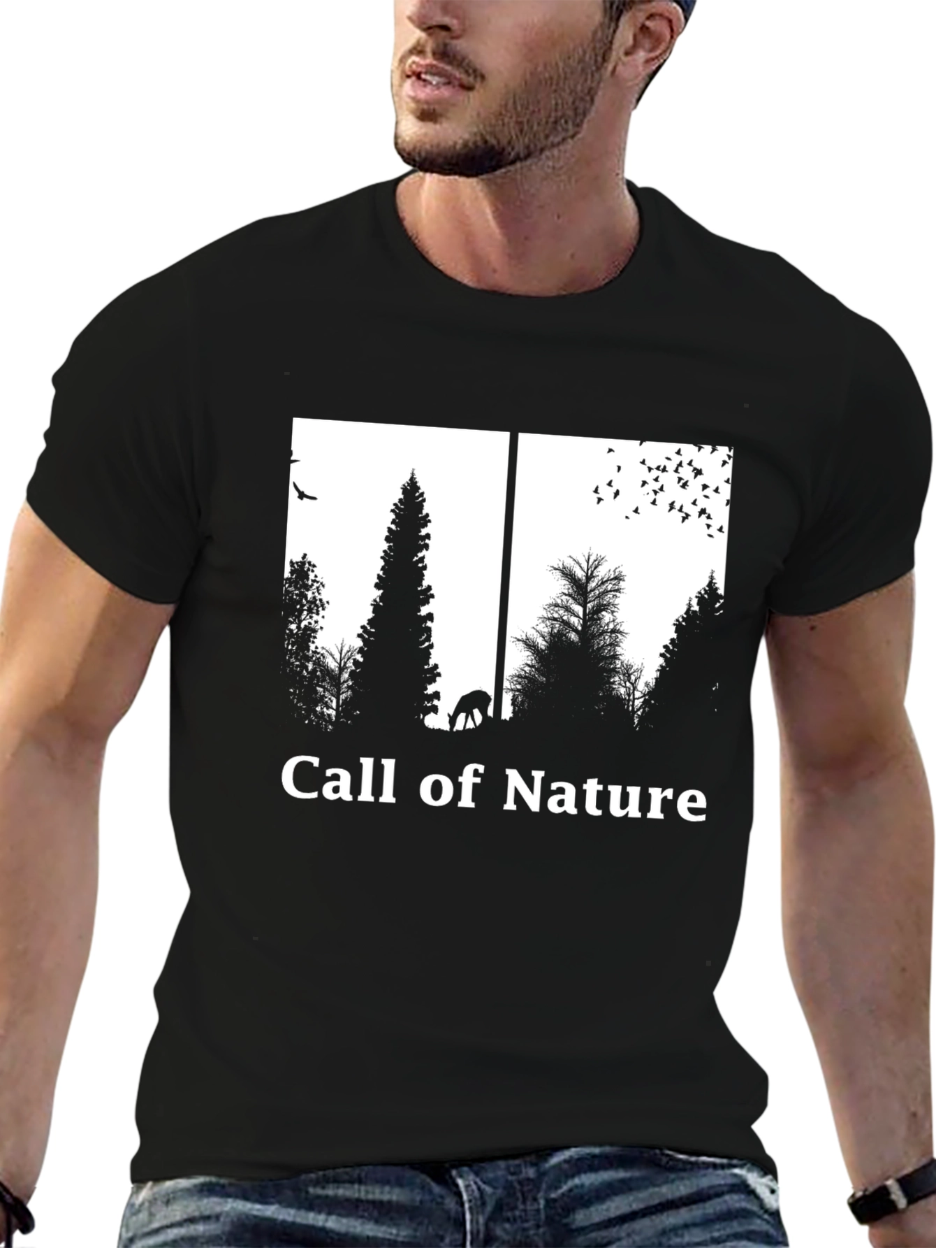 Call of Nature Graphic Tee - Black
