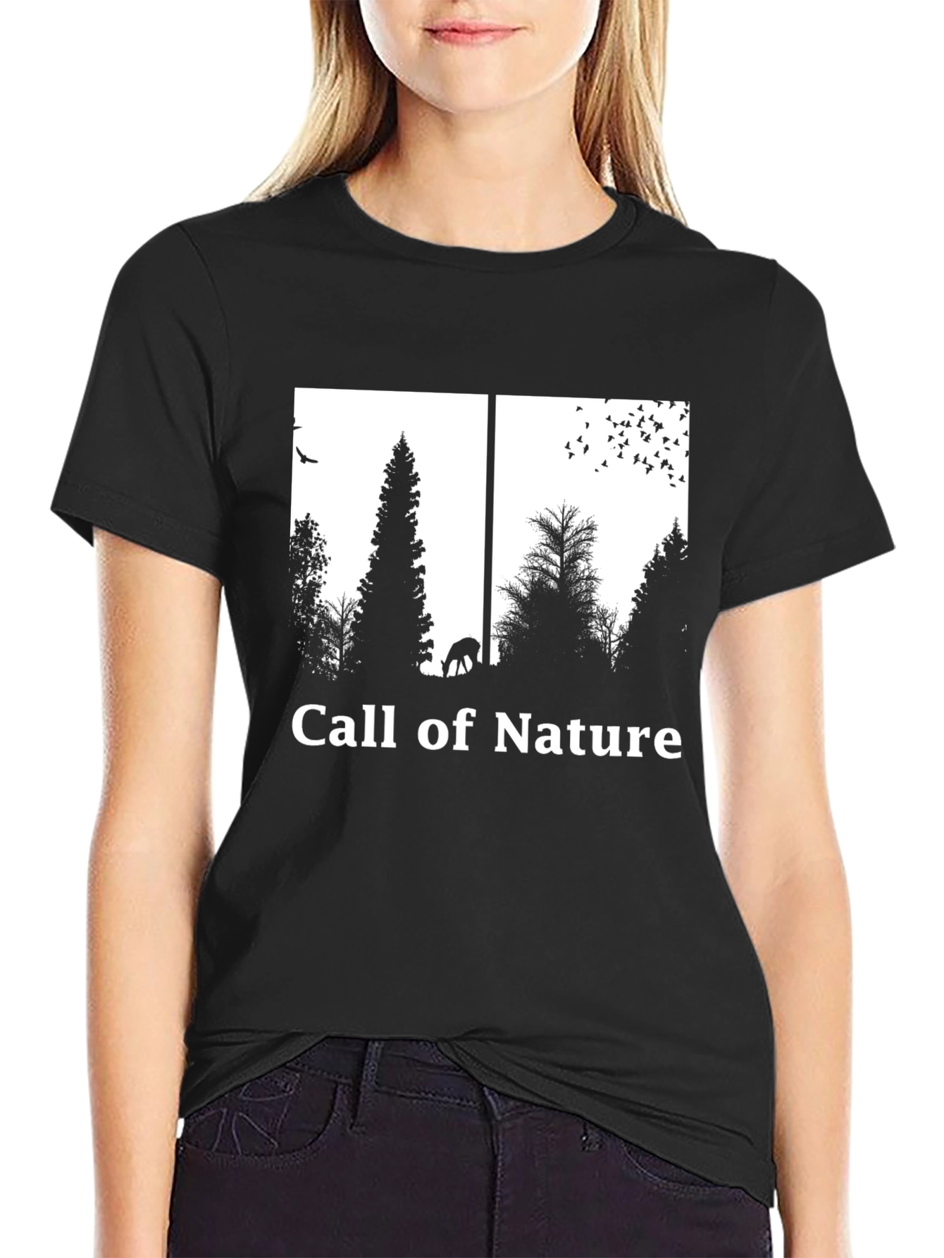 Call of Nature Graphic Tee - Black