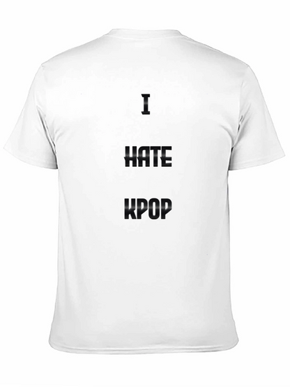 I Hate Kpop Black T-Shirt