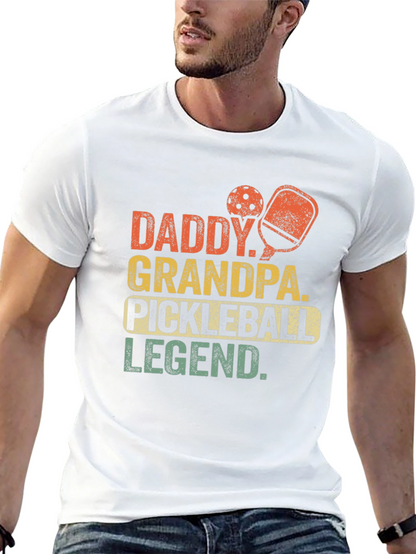 Daddy Grandpa Pickleball Legend T-Shirt