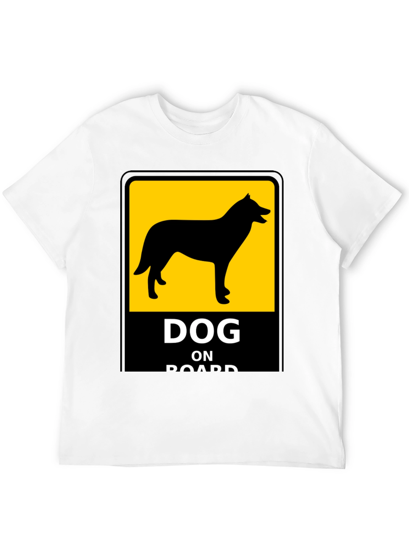 Dog On Board Black T-Shirt