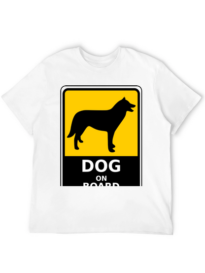 Dog On Board Black T-Shirt