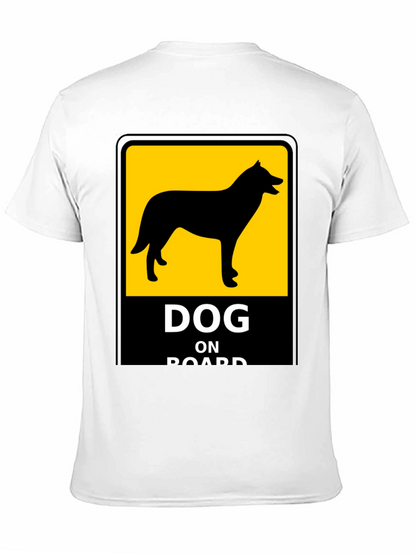 Dog On Board Black T-Shirt