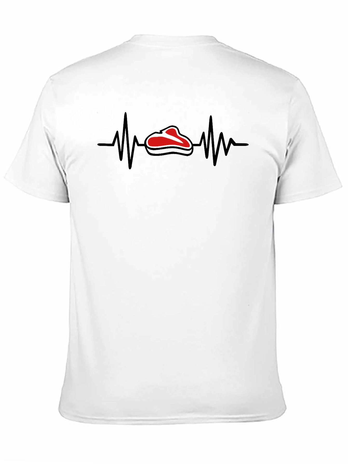 Steak Heartbeat Graphic Tee - Foodie Humor T-Shirt