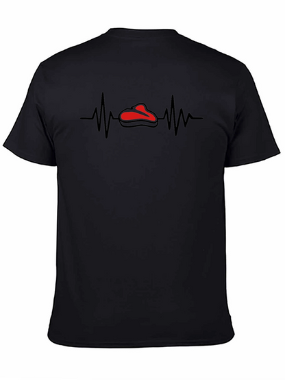Steak Heartbeat Graphic Tee - Foodie Humor T-Shirt