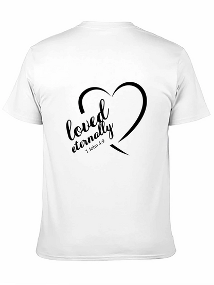 Loved Eternally Black Christian T-Shirt