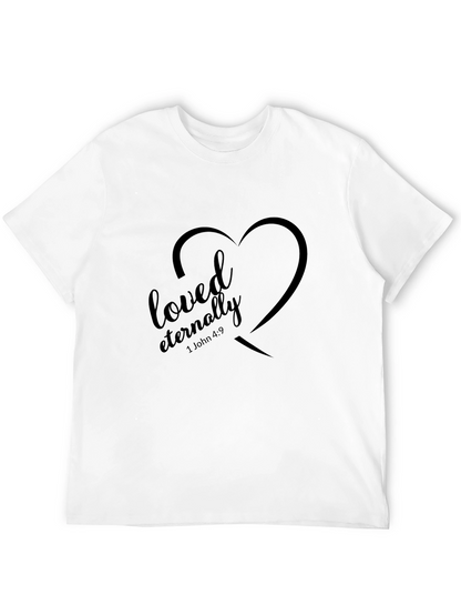 Loved Eternally Black Christian T-Shirt