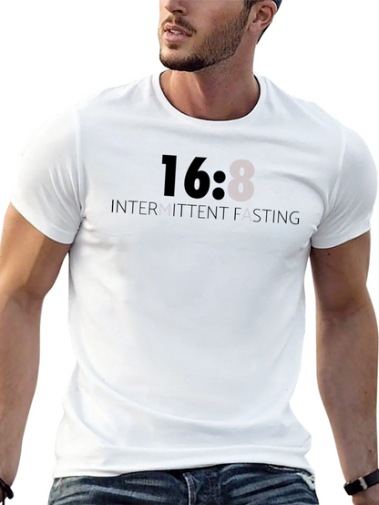 16:8 Intermittent Fasting T-Shirt - Black