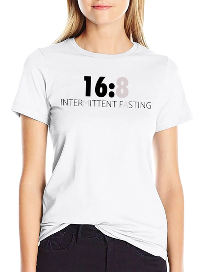 16:8 Intermittent Fasting T-Shirt - Black