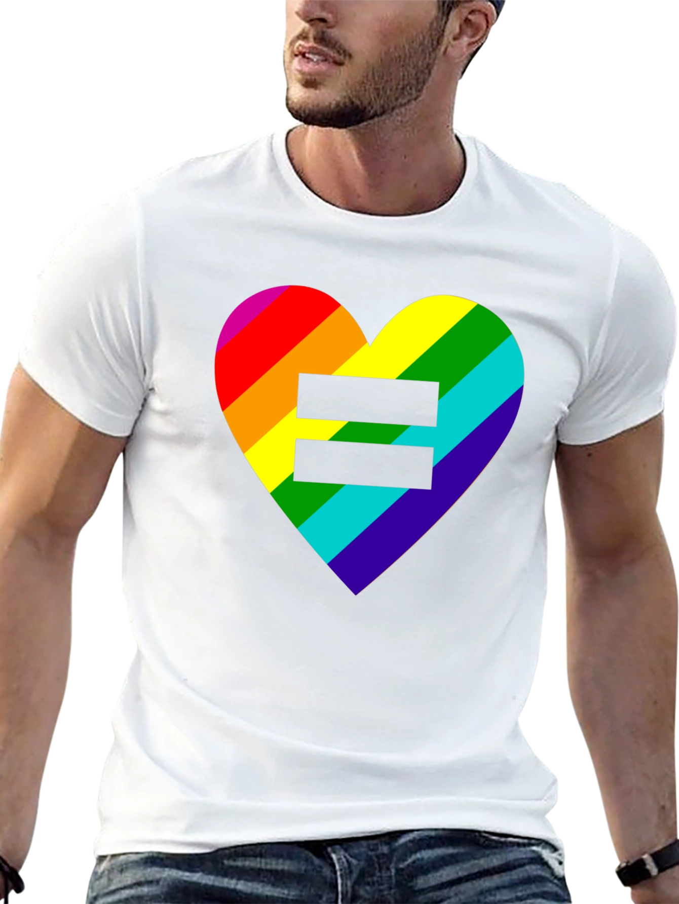 Equality Rainbow Heart Tee