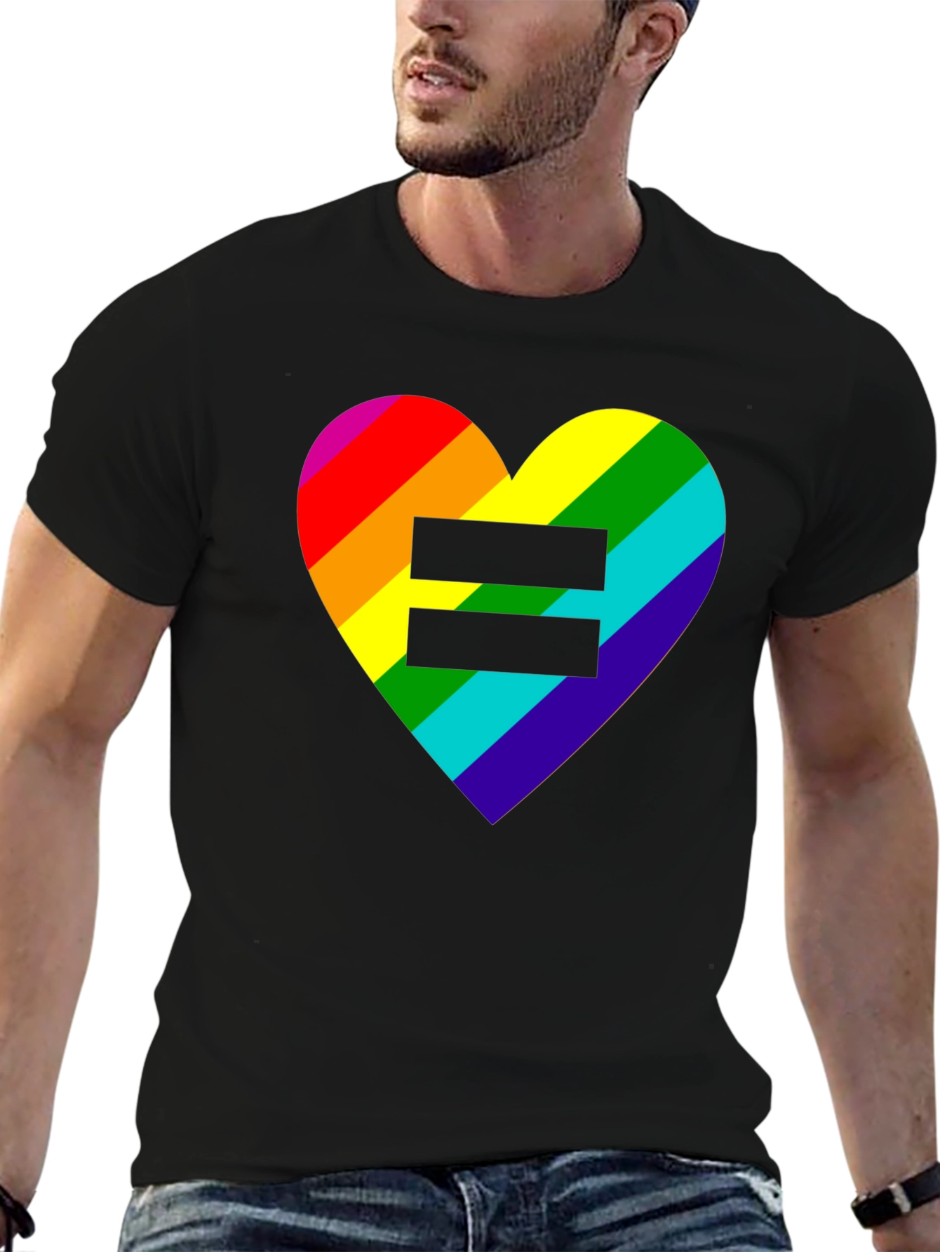 Equality Rainbow Heart Tee