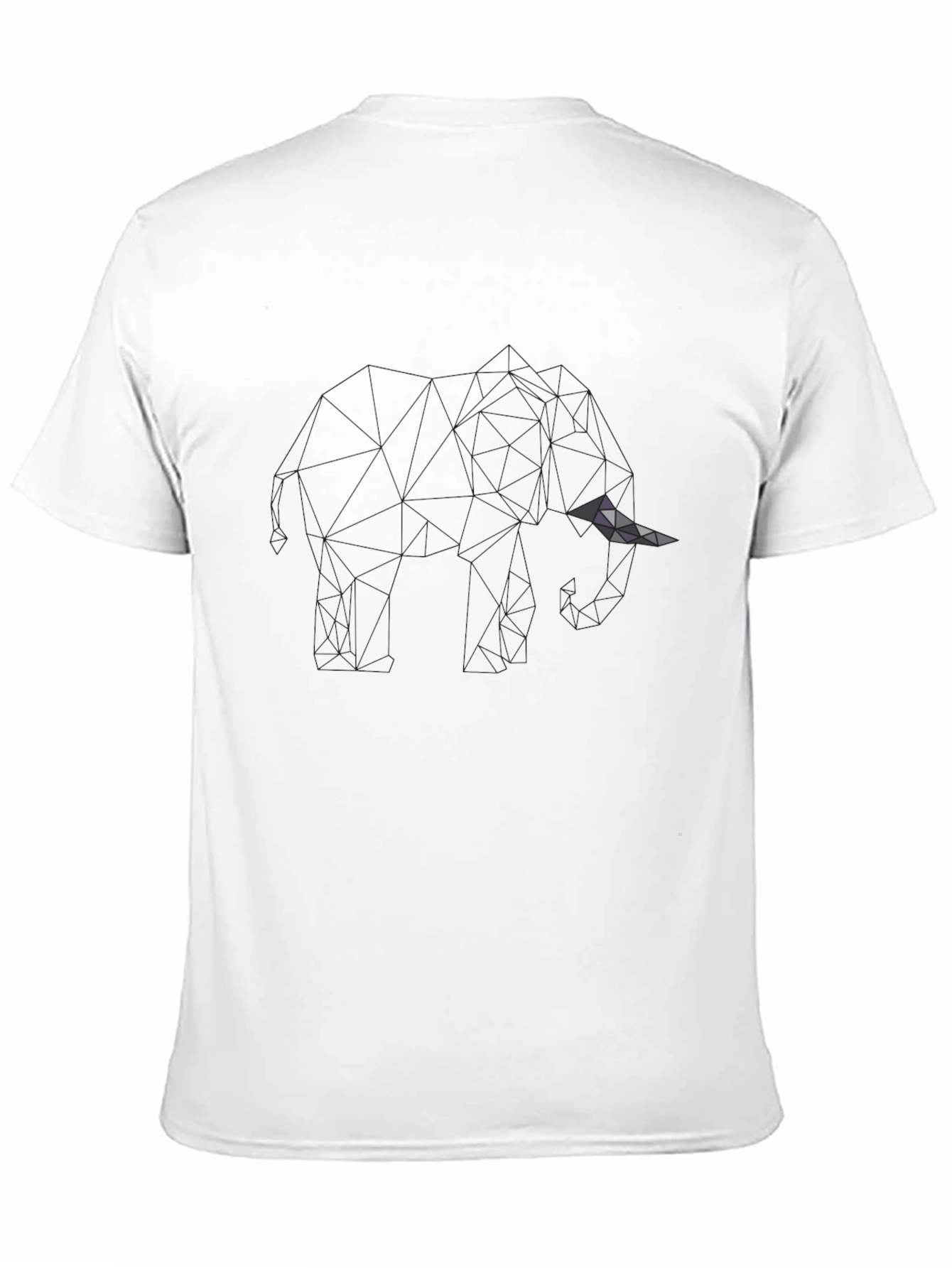 Mens Black Geometric Graphic T-Shirt