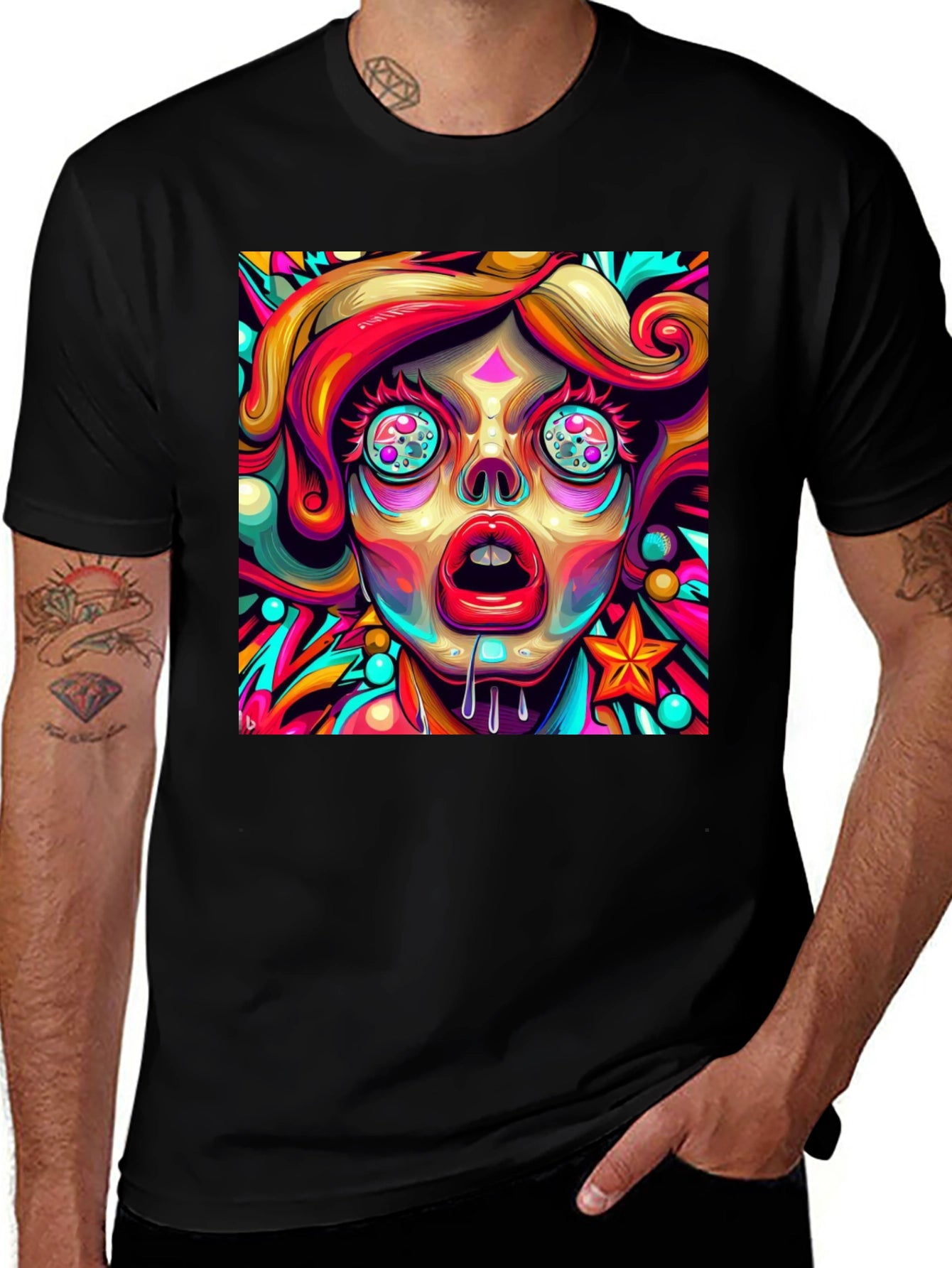 Psychedelic Art T-Shirt - Vivid Graphic Tee
