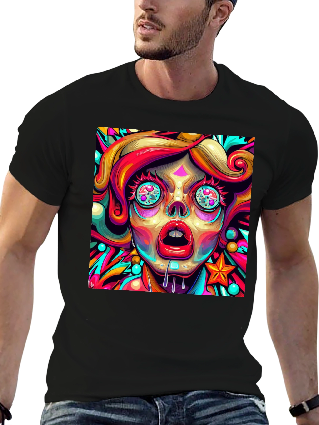 Psychedelic Art T-Shirt - Vivid Graphic Tee