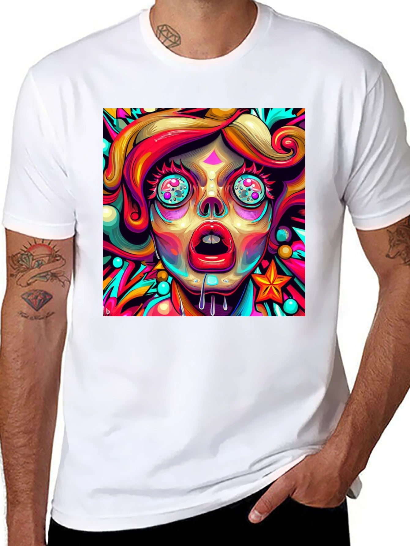 Psychedelic Art T-Shirt - Vivid Graphic Tee