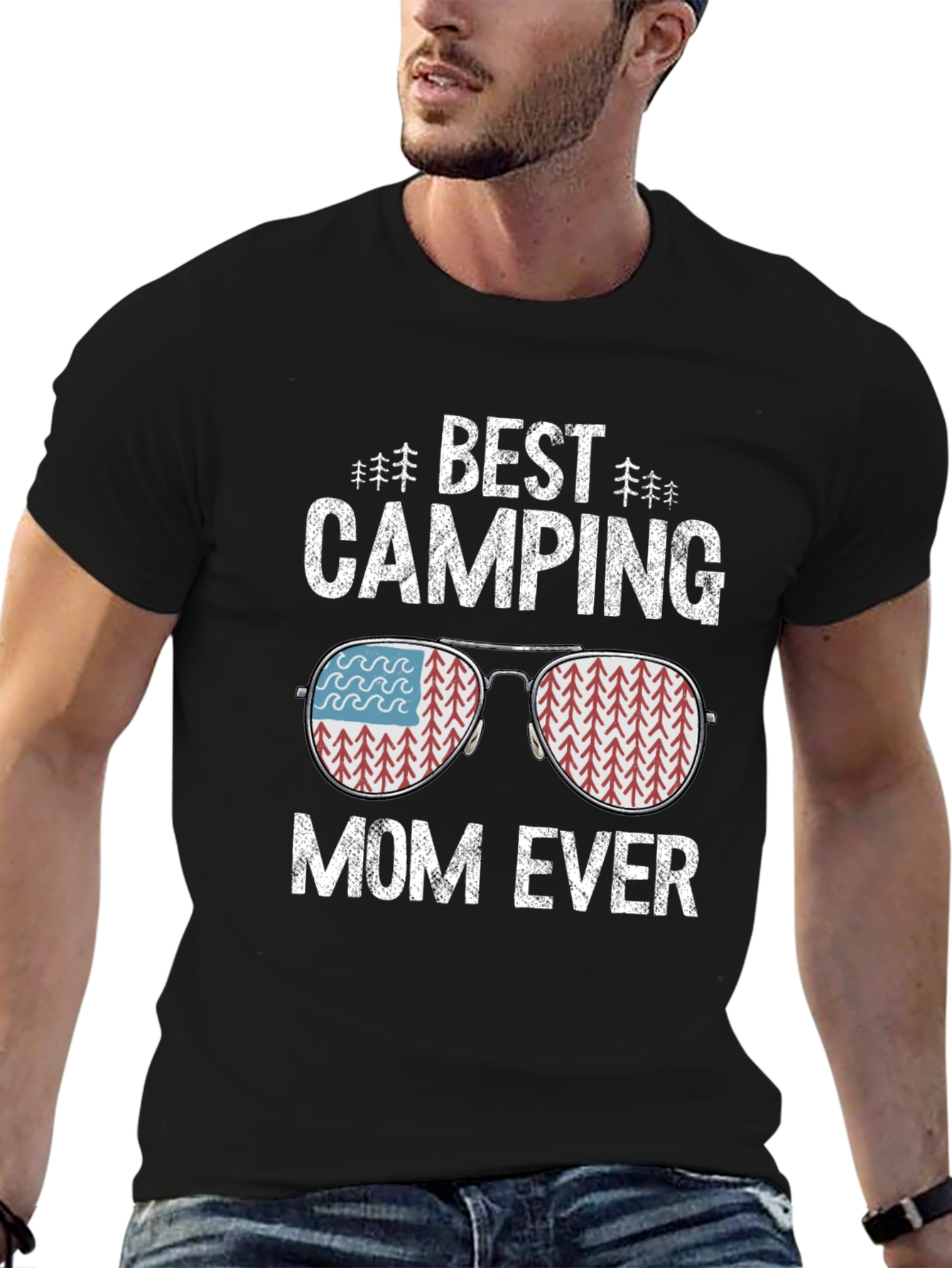 Best Camping Mom Ever Graphic T-Shirt