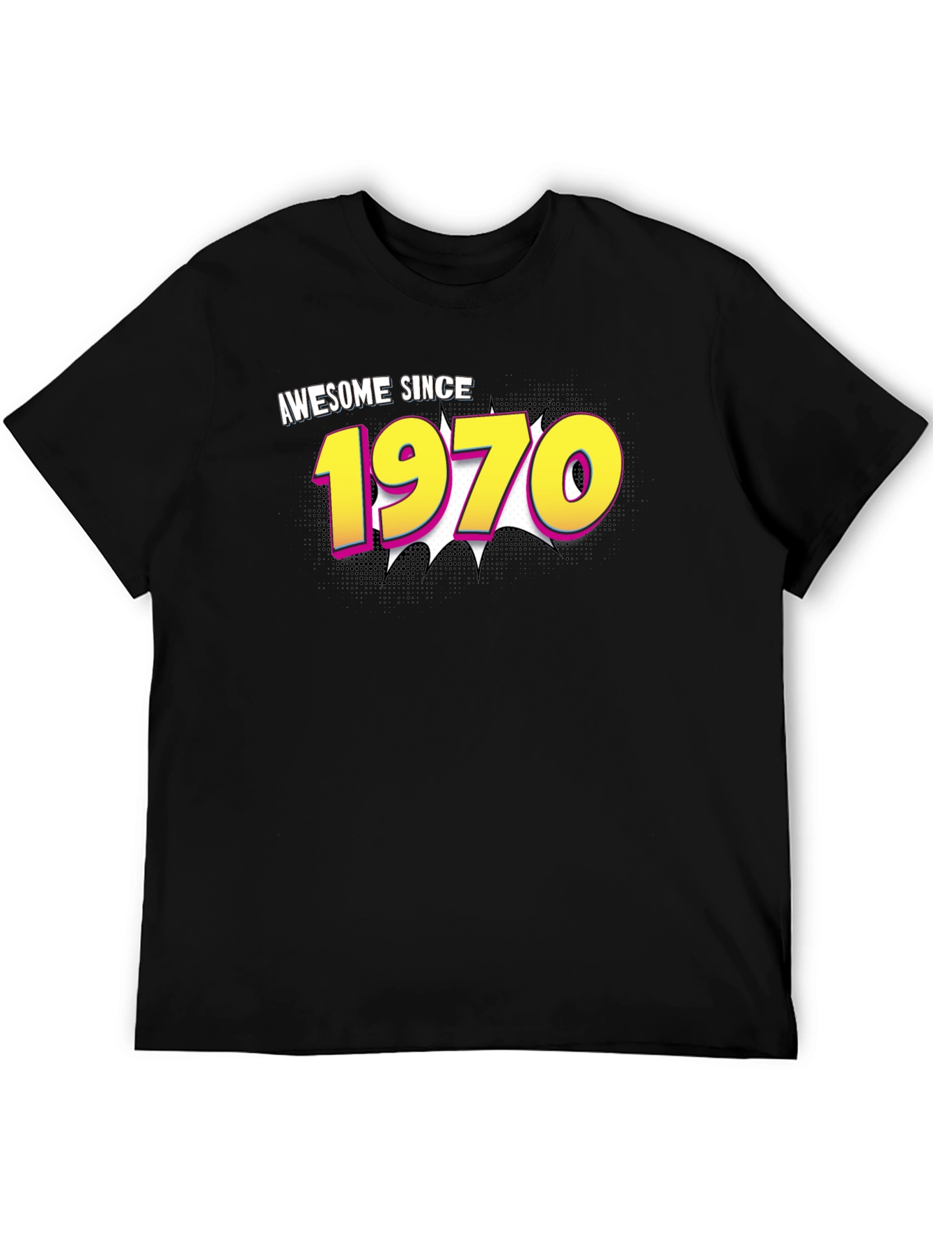 Awesome Since 1970 Black T-Shirt