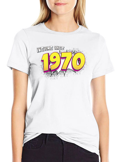 Awesome Since 1970 Black T-Shirt