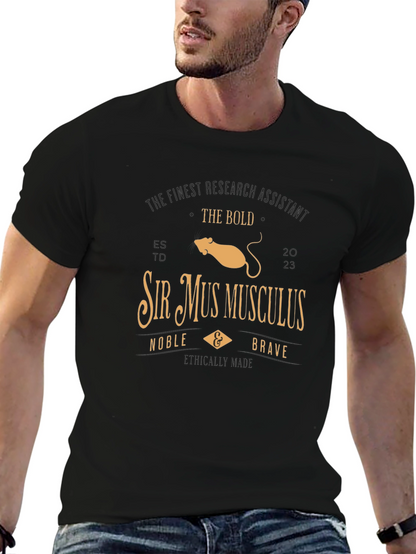 Sir Mus Musculus Research Assistant T-Shirt