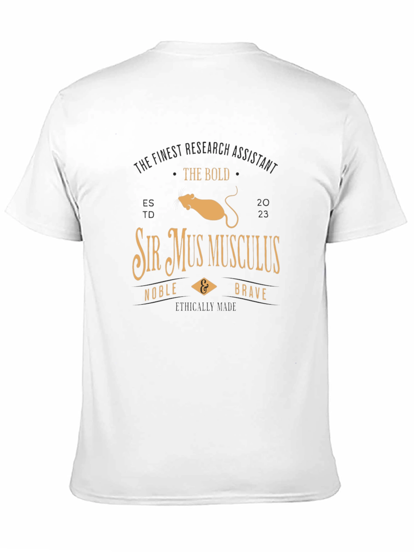 Sir Mus Musculus Research Assistant T-Shirt