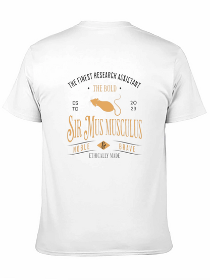 Sir Mus Musculus Research Assistant T-Shirt