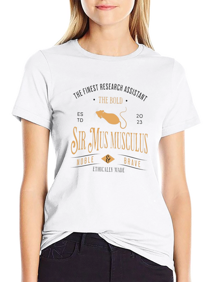 Sir Mus Musculus Research Assistant T-Shirt